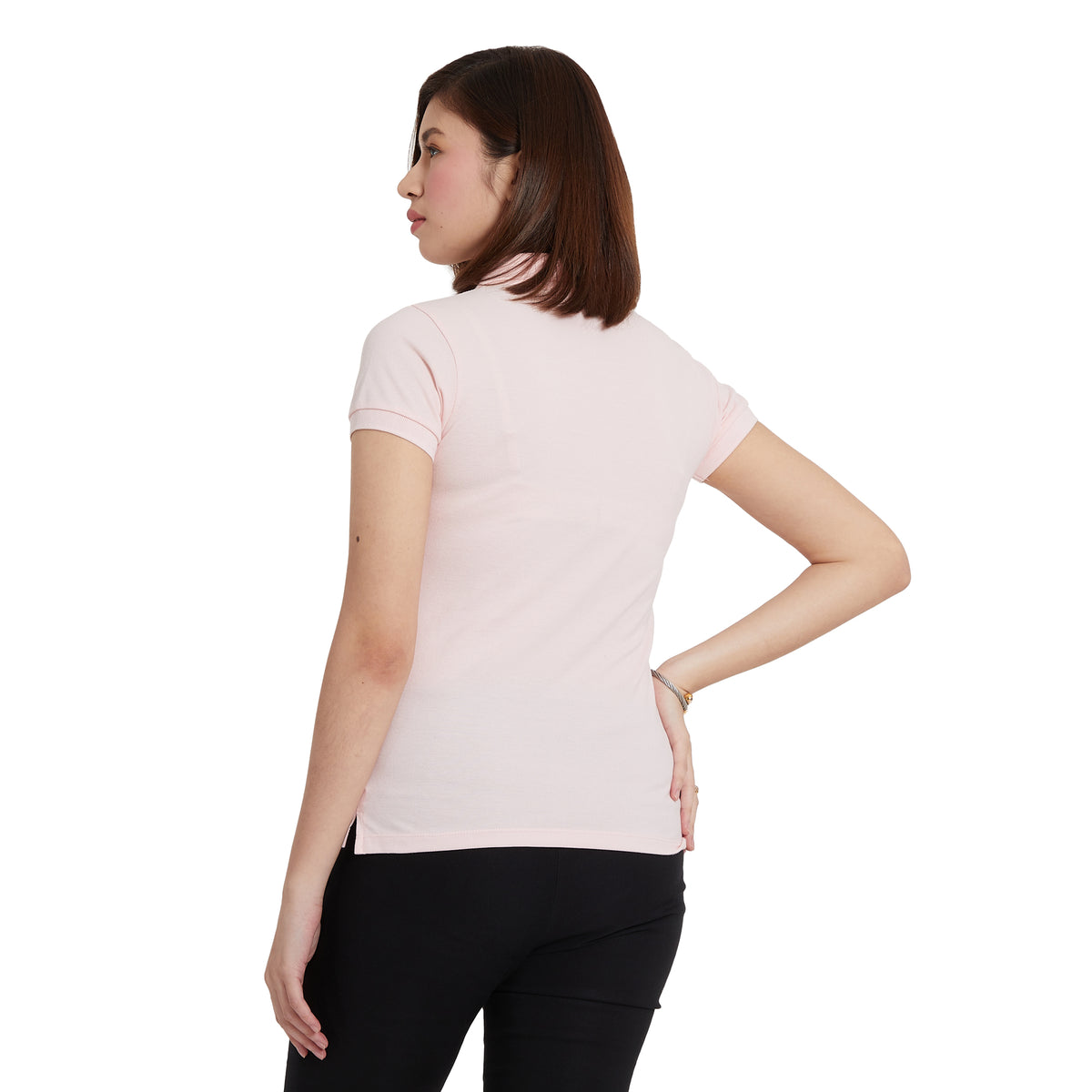 Cubic Ladies Plain Basic Collar Shirt  Pique Polo Shirt Polo- shirt - CLB-PS