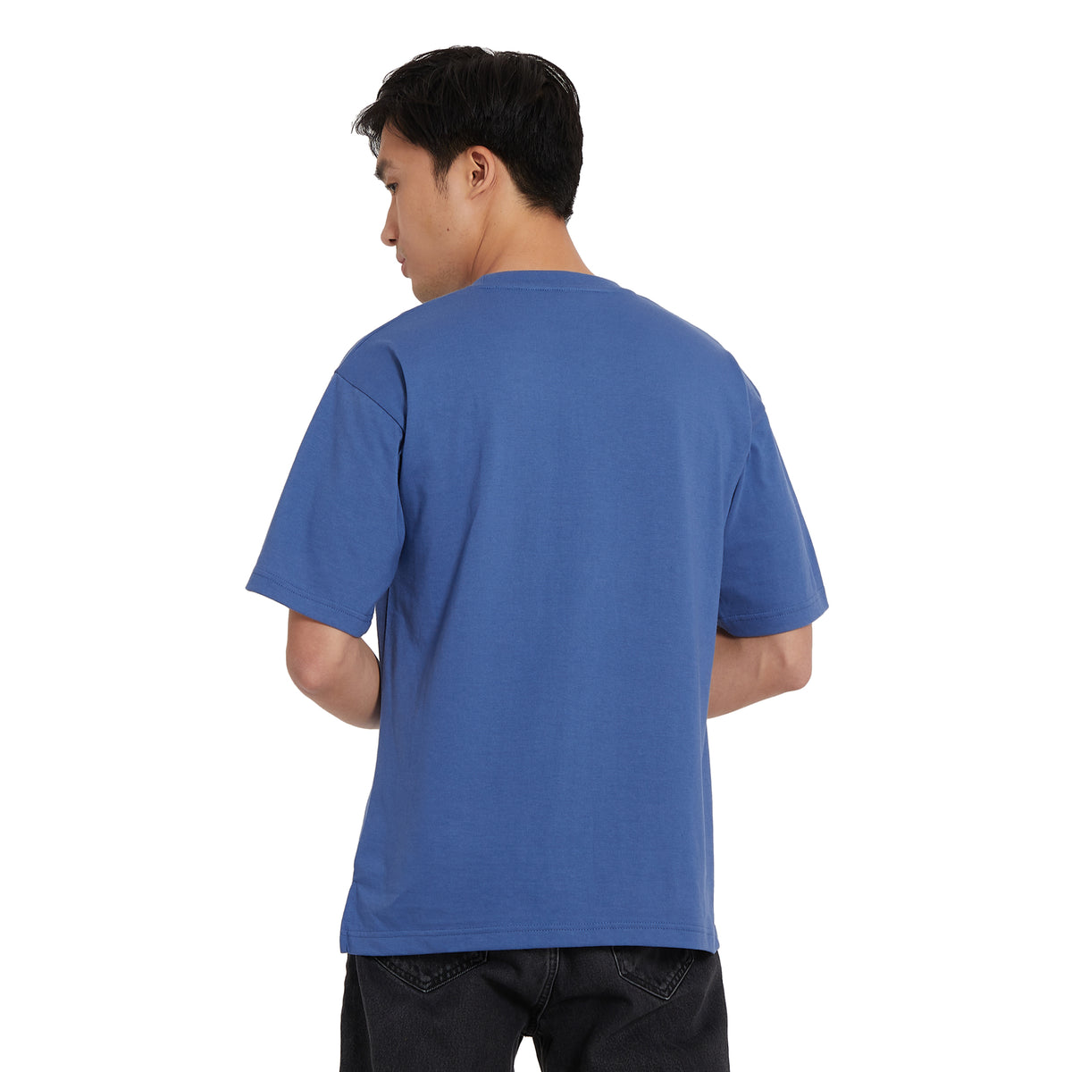 Cubic Men  Plain Oversized Shirt Tshirt Basic Tee T-Shirt Longback with Pokcet- CMBOS05R