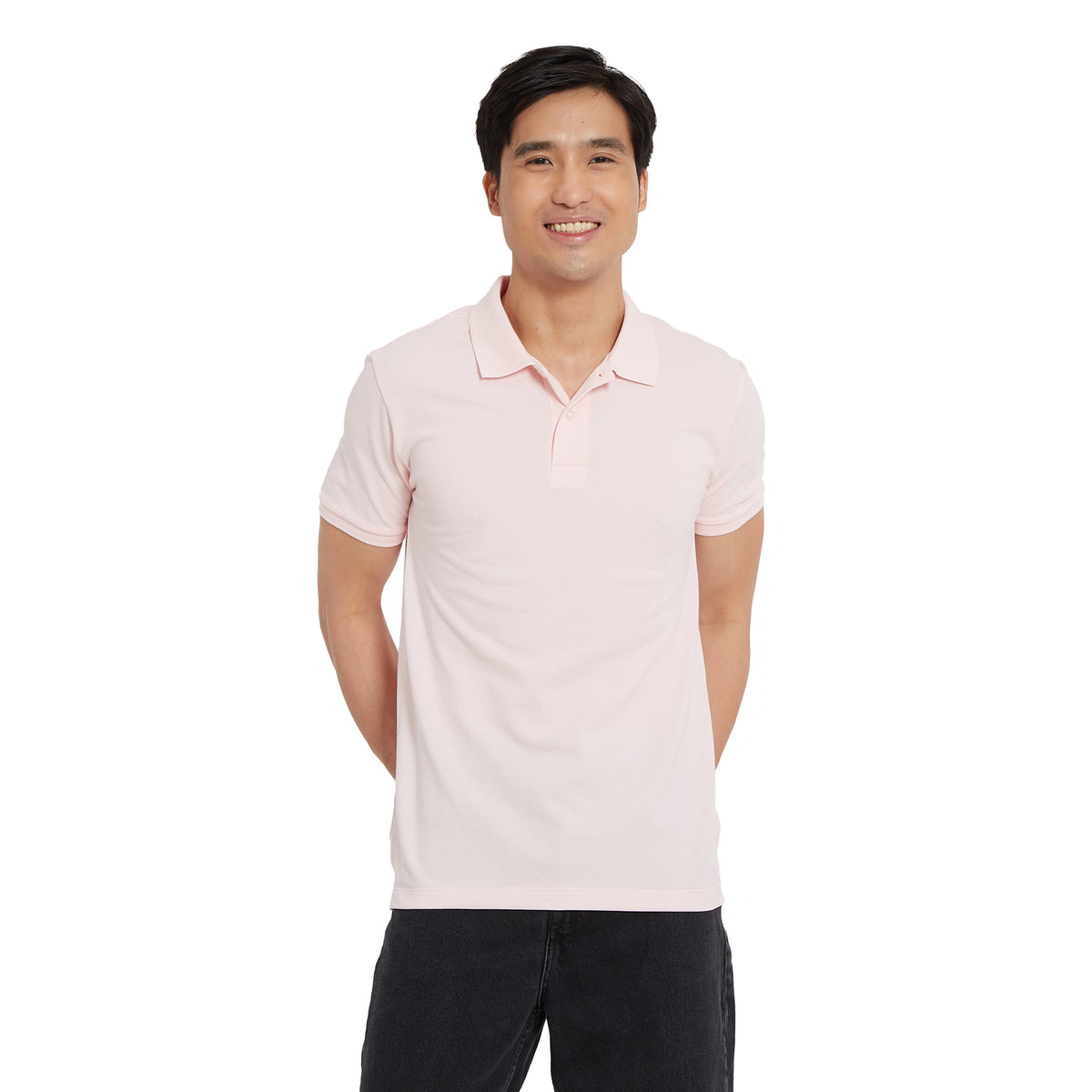 Cubic Men's Plain Basic Pique  Polo Shirt Polo-shirt Collar Top Top for Men - CMB-PS