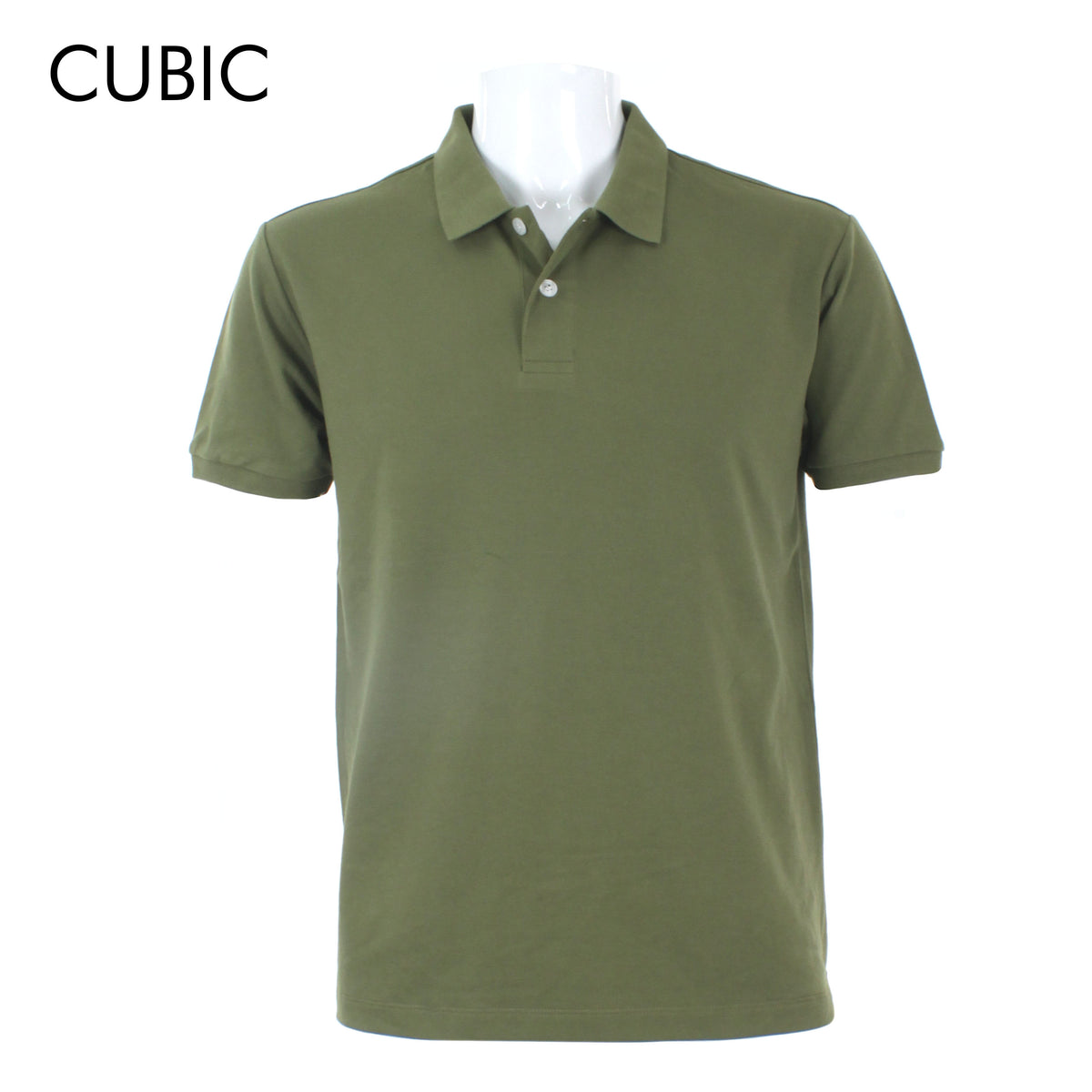 Cubic Men's Plain Basic Pique  Polo Shirt Polo-shirt Collar Top Top for Men - CMB-PS