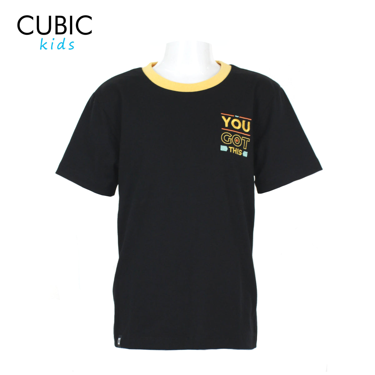 Cubic Boys Kids Plain Round Neck with You Got This Embro on Shirt Top for Boys - CKJ2509R