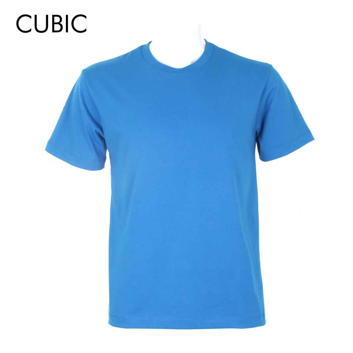 Cubic Men Plain Round Neck Basic T-Shirt Cotton Casual TShirt Plain Tee Top Top for Men - CMB-RNJ