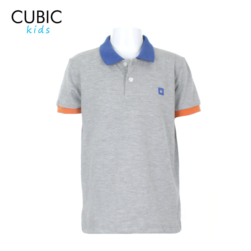 Cubic Boys Kids Pique Polo Shirt with Tipping Polo-Shirt Collar Top Top for Boys - CKP2411H