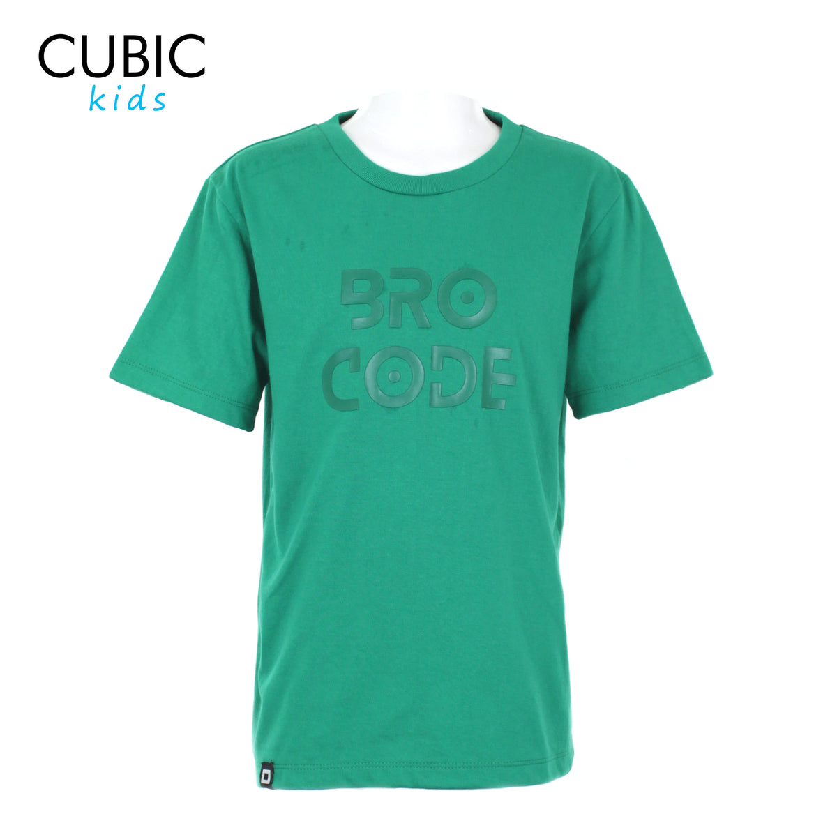 Cubic Boys Kids Plain Round Neck with Bro Code Print Design on Shirt Top for Boys - CKJ2508R