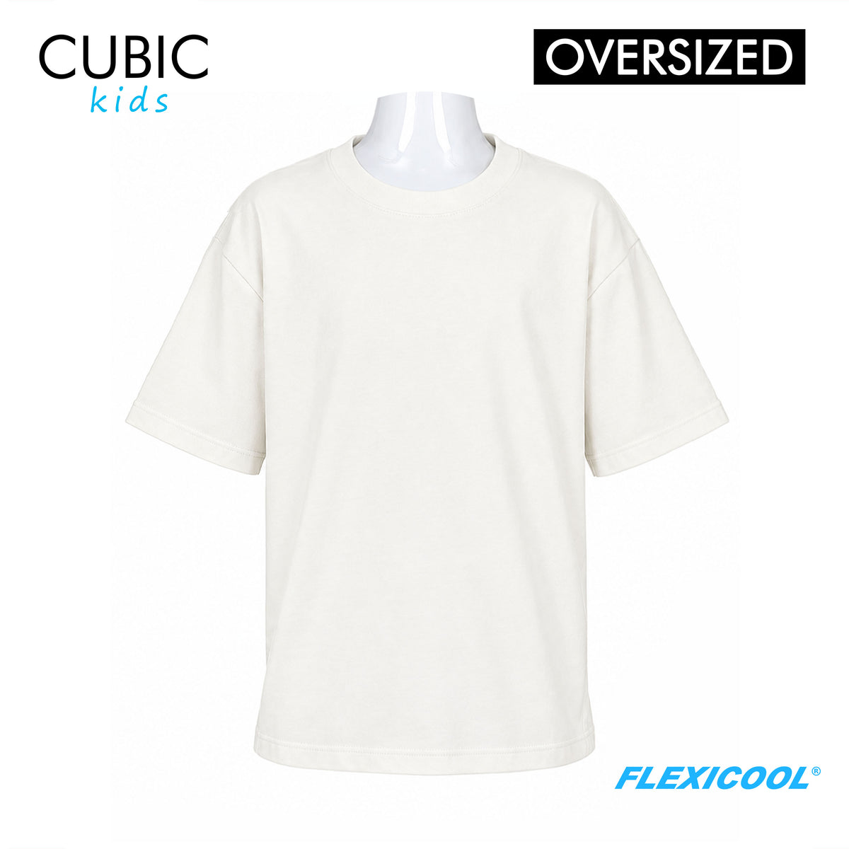 Cubic Boys Kids Plain Oversized Round Neck Shirt Top for Boys - CKJ2611R