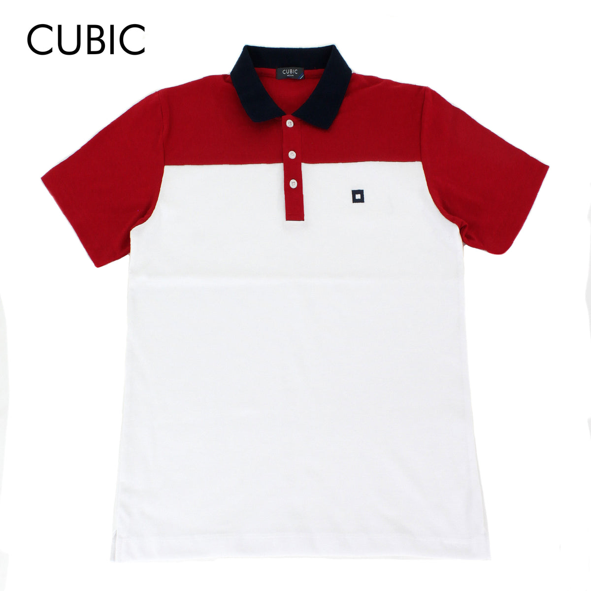 Cubic Mens Pique  Polo Shirt Polo-shirt Collar Top Top for Men - CMP2435H