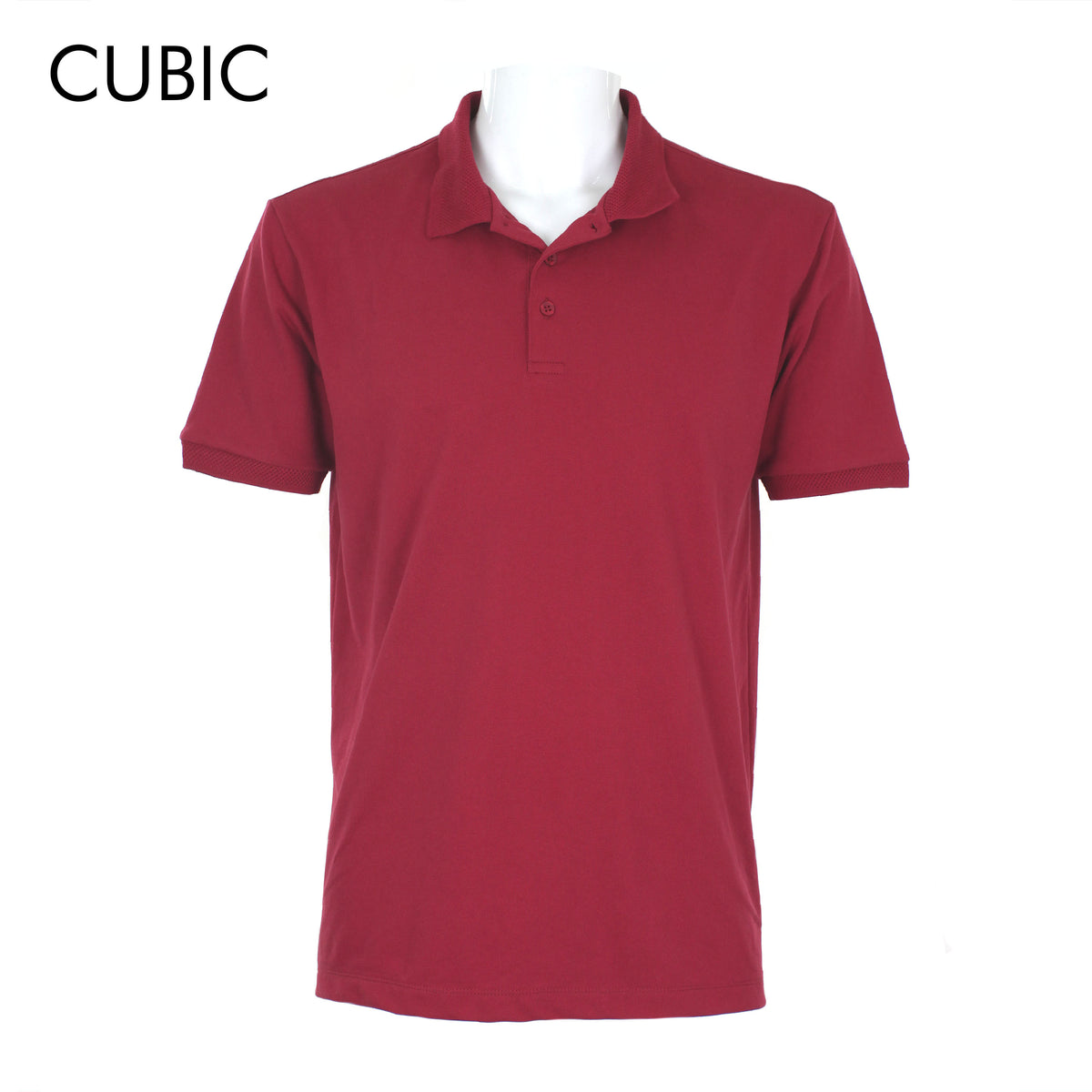 Cubic Mens Pique Polo Shirt Polo-shirt Collar Top Top for Men - CMP2611H
