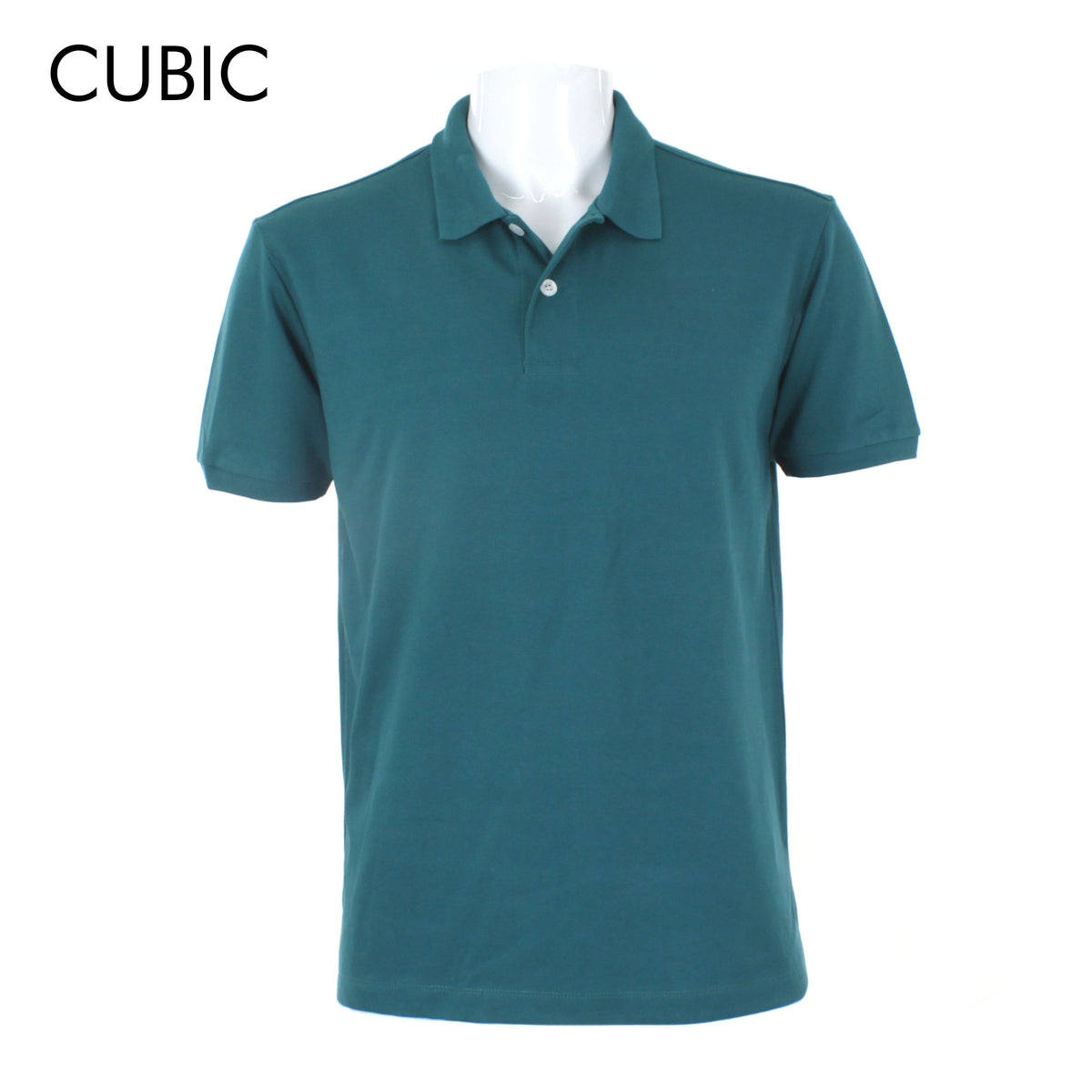 Cubic Men's Plain Basic Pique  Polo Shirt Polo-shirt Collar Top Top for Men - CMB-PS