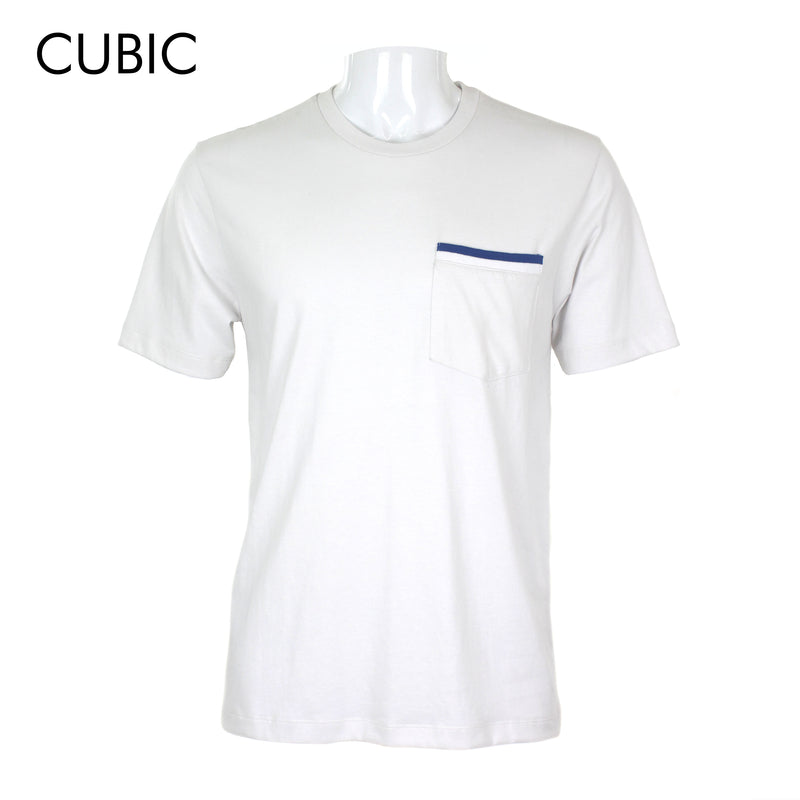 Cubic Men Plain Round Neck Tees T-shirt Top Top for Men - CMJ2610R