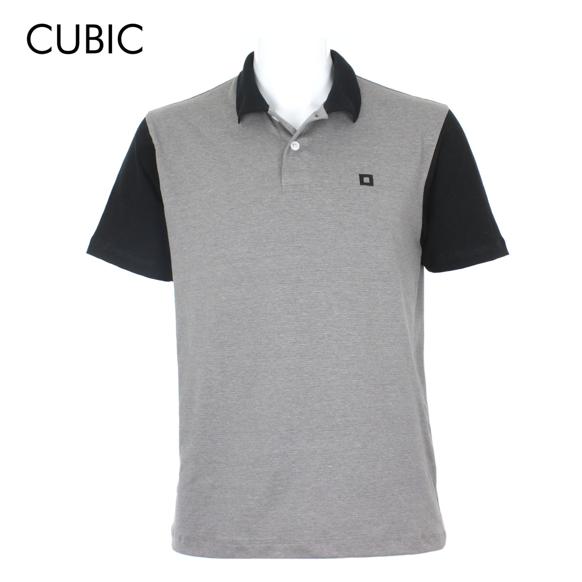 Cubic Mens Spandex  Polo Shirt Polo-shirt Collar Top Top for Men - CMJ2334C