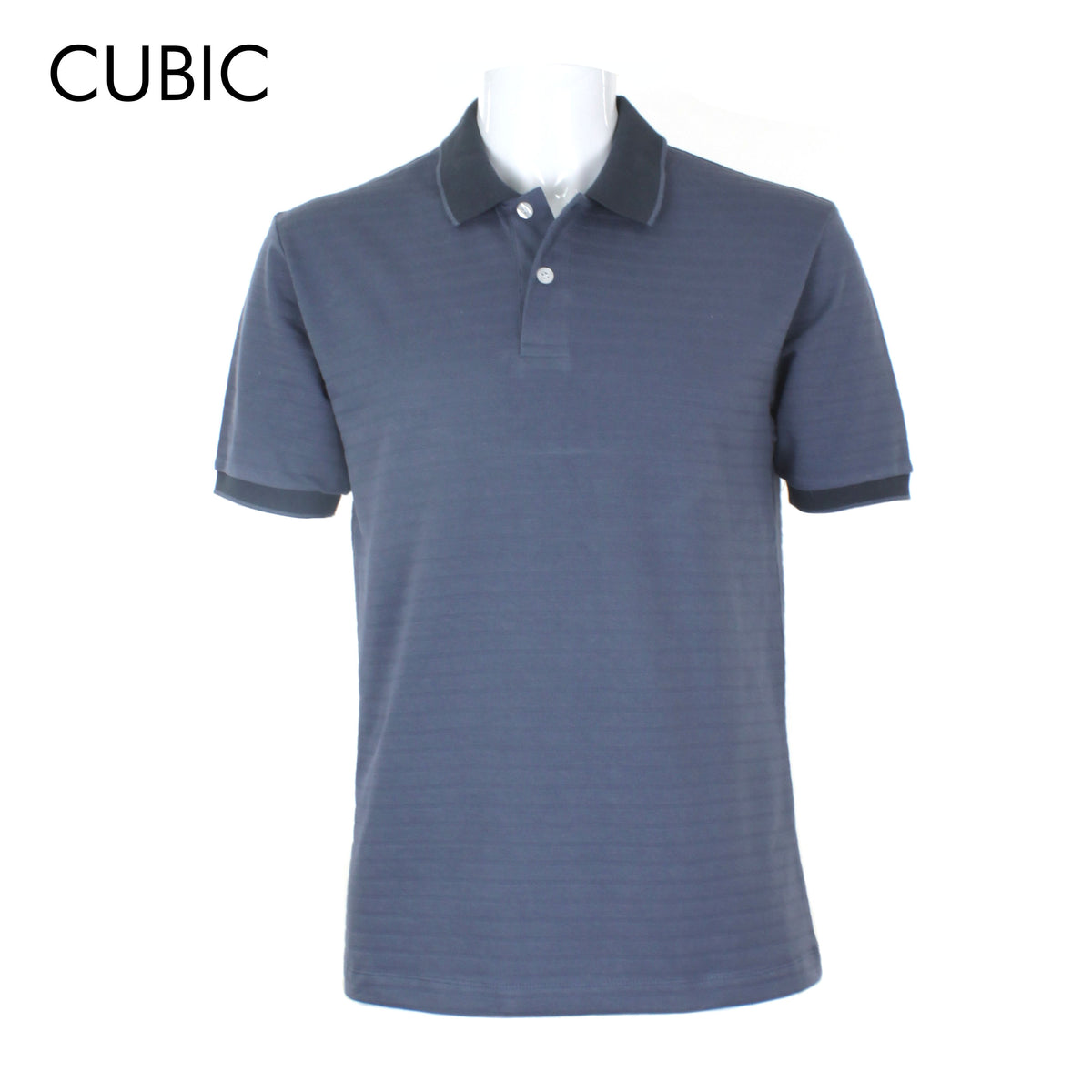 Cubic Mens Mix Pique  Polo Shirt Polo-shirt Collar Top Top for Men - CMP2503H