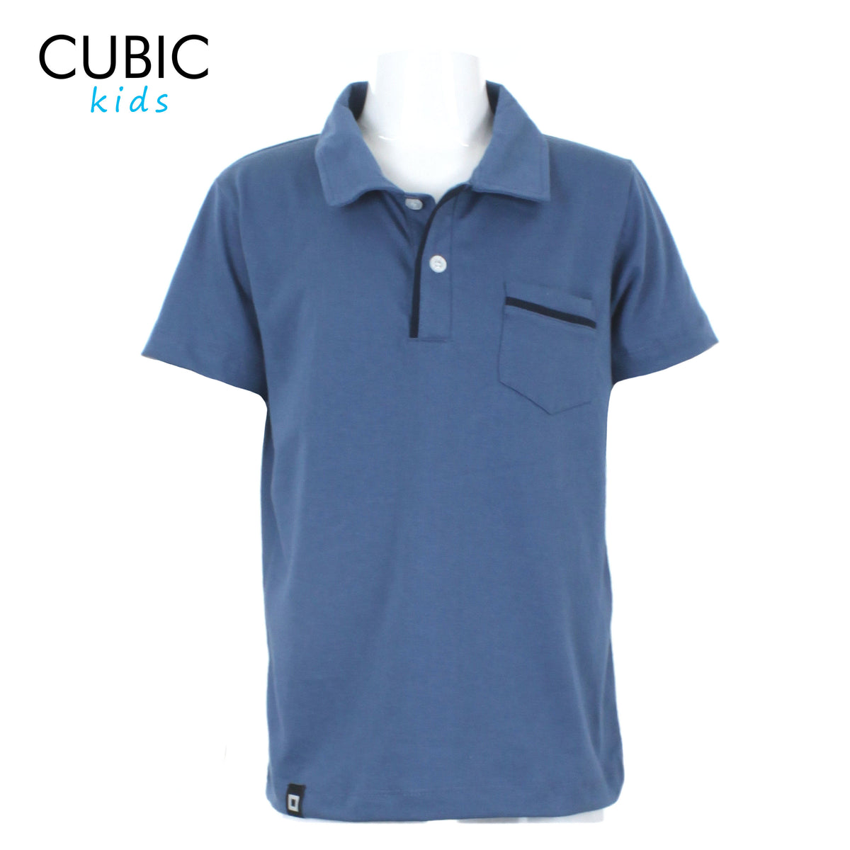 Cubic Boys Kids Cotton Polo Shirt with Pocket Polo-Shirt Collar Top Top for Boys - CKJ2409C