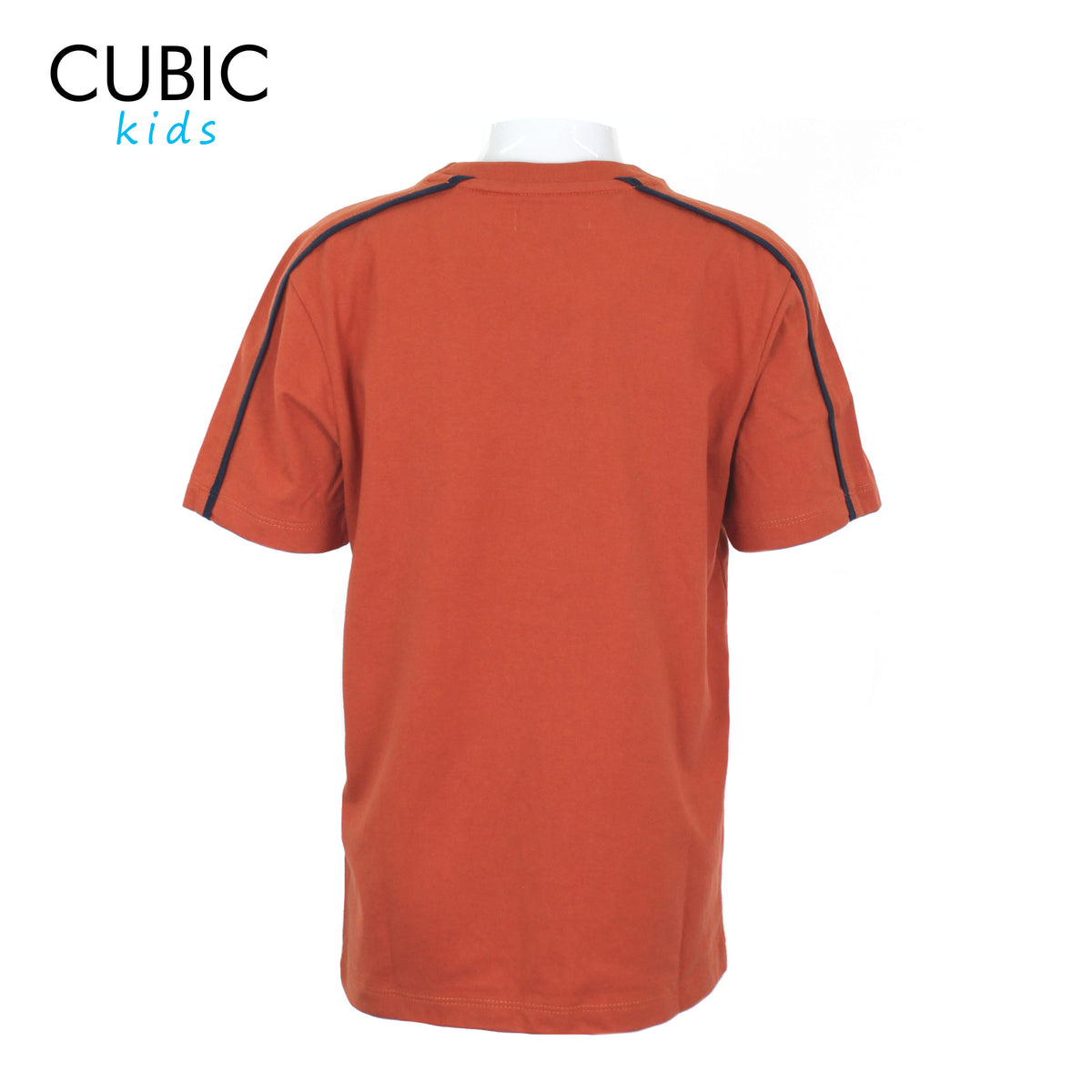 Cubic Boys Kids Plain Round Neck with Accent on Sleeve Shirt Top for Boys - CKJ2505R