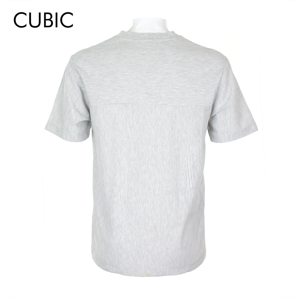 Cubic Men Stripes Round Neck Tees T-shirt Top Top for Men - CMS2620R