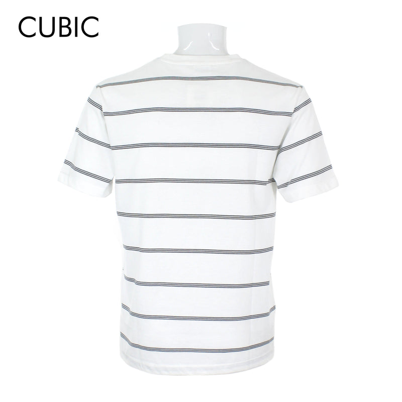 Cubic Men Stripes Round Neck Tees T-shirt Top Top for Men - CMS2436R