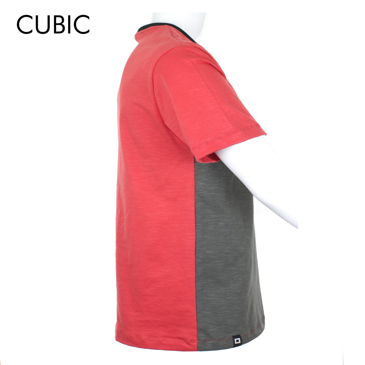 Cubic Men Round Neck Tees T-shirt Slub Jersey Shirt Top Top for Men - CMJ2346R