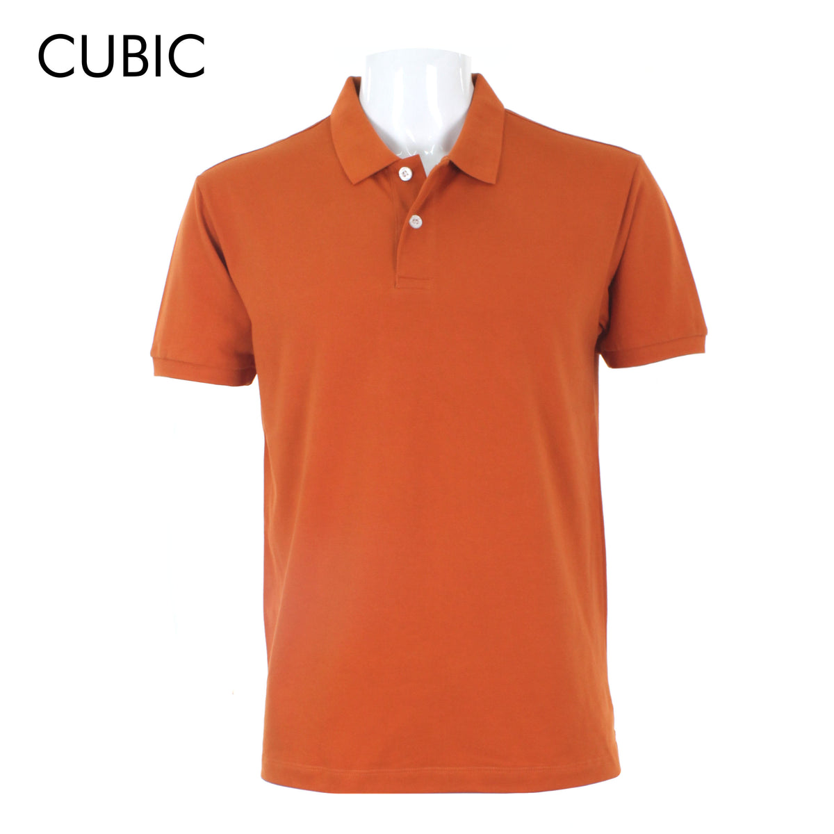 Cubic Men's Plain Basic Pique  Polo Shirt Polo-shirt Collar Top Top for Men - CMB-PS