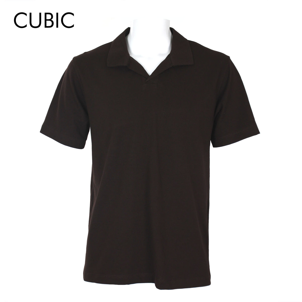 Cubic Mens Pique  Polo Shirt Polo-shirt Collar Top Top for Men - CMP2612H