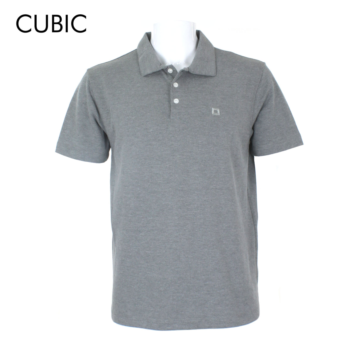 Cubic Mens Pique  Polo Shirt Polo-shirt Collar Top Top for Men - CMP2504H