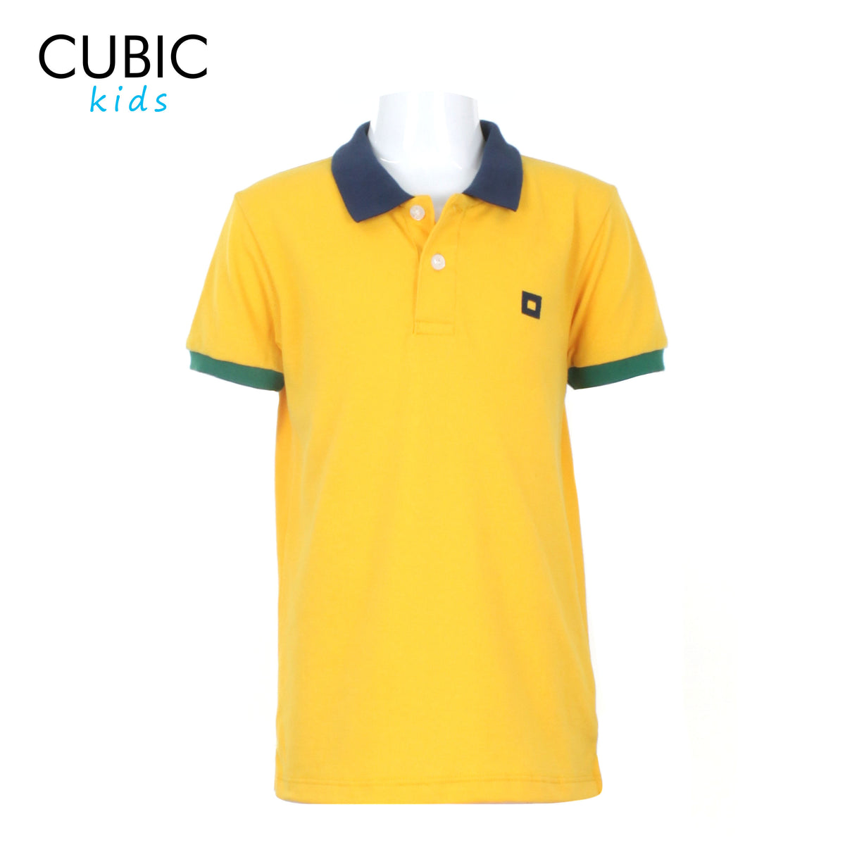 Cubic Boys Kids Pique Polo Shirt with Tipping Polo-Shirt Collar Top Top for Boys - CKP2411H
