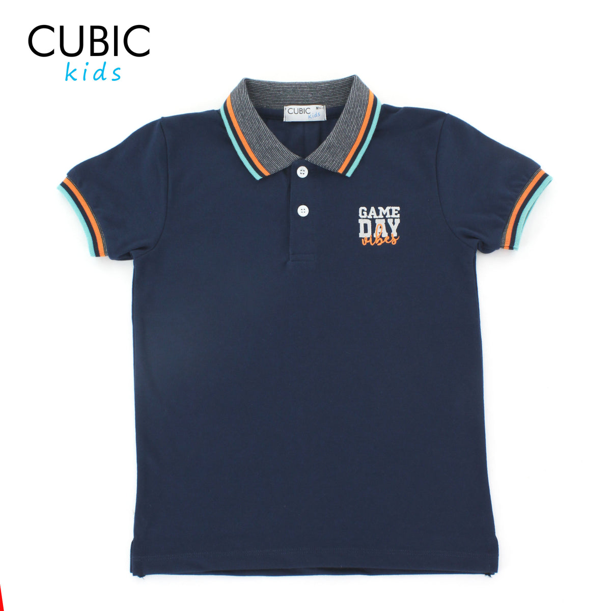 Cubic Boys Kids Pique Polo Shirt Polo-Shirt Collar Top Top for Boys - CKP2414H