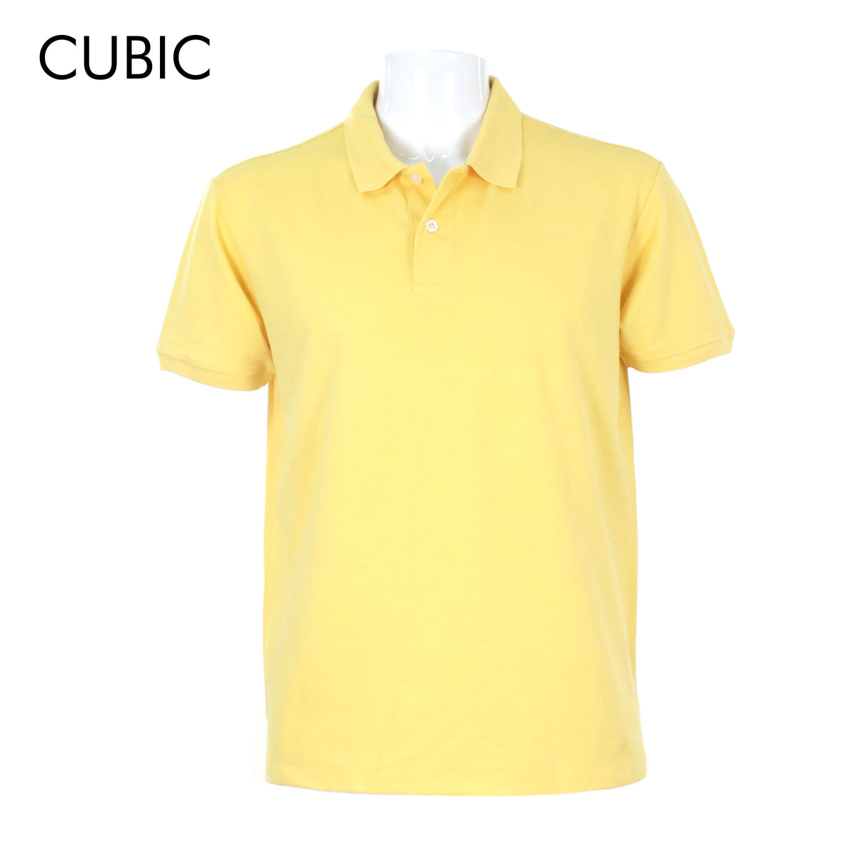 Cubic Men's Plain Basic Pique  Polo Shirt Polo-shirt Collar Top Top for Men - CMB-PS