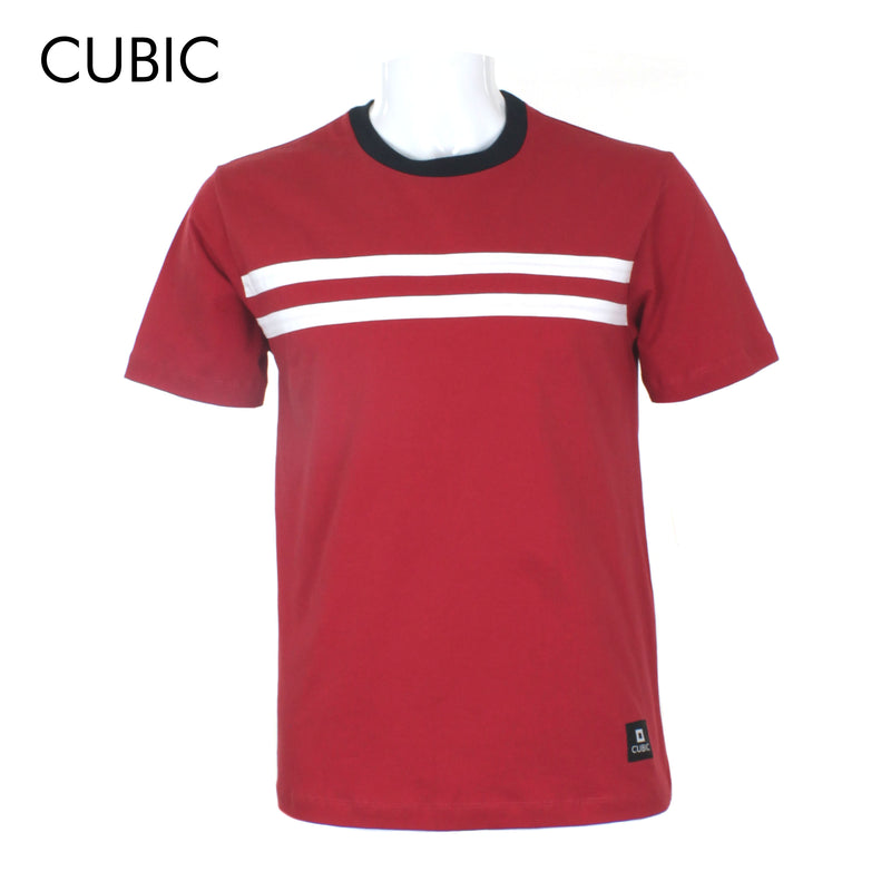 Cubic Men Tuck Jersey Round Neck Tees T-shirt Top Top for Men - CMJ2434R