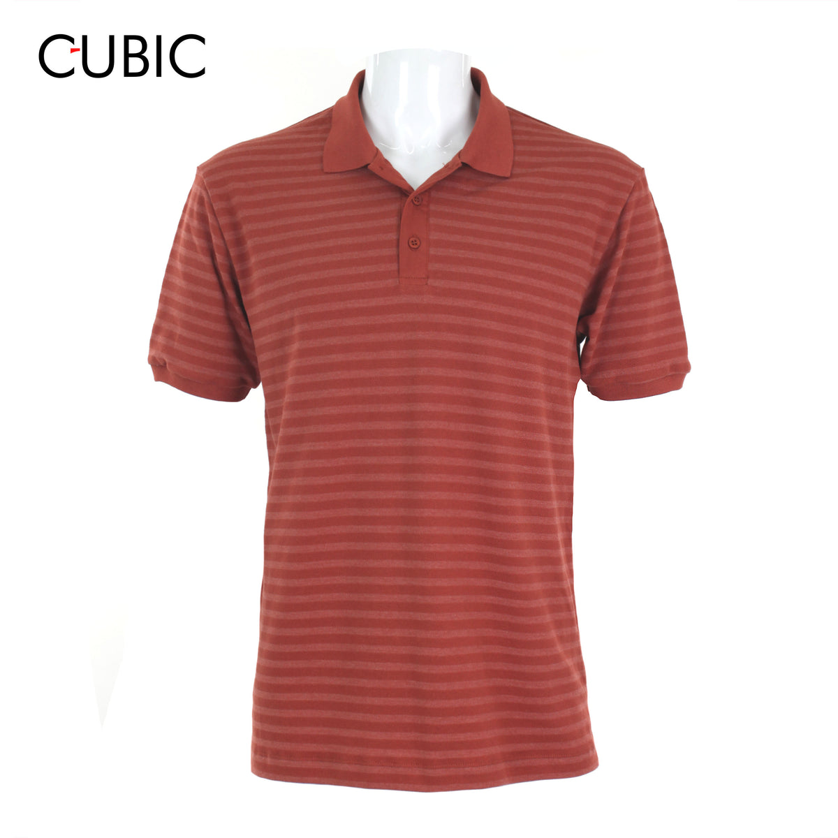 Cubic Mens Mix Pique  Polo Shirt Polo-shirt Collar Top Top for Men - CMP2605H