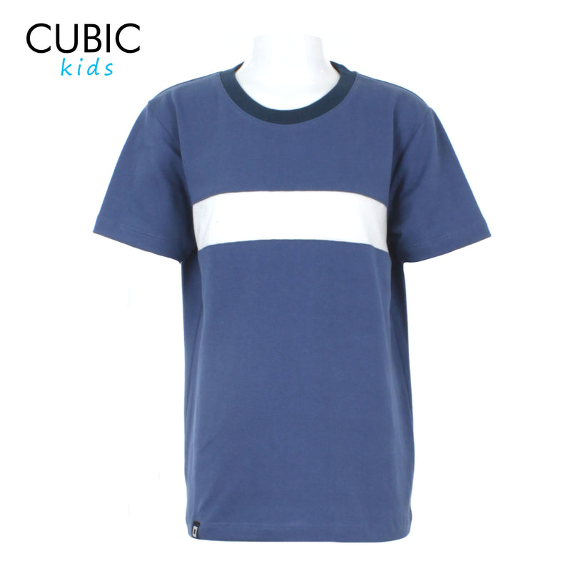 Cubic Boys Kids Round Neck with Combi Design Shirt Top for Boys - CKJ2501R