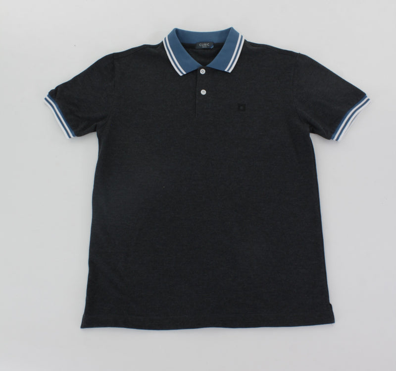 Cubic Mens Pique Polo Shirt Polo-shirt Collar Top Top for Men - CMP2429H