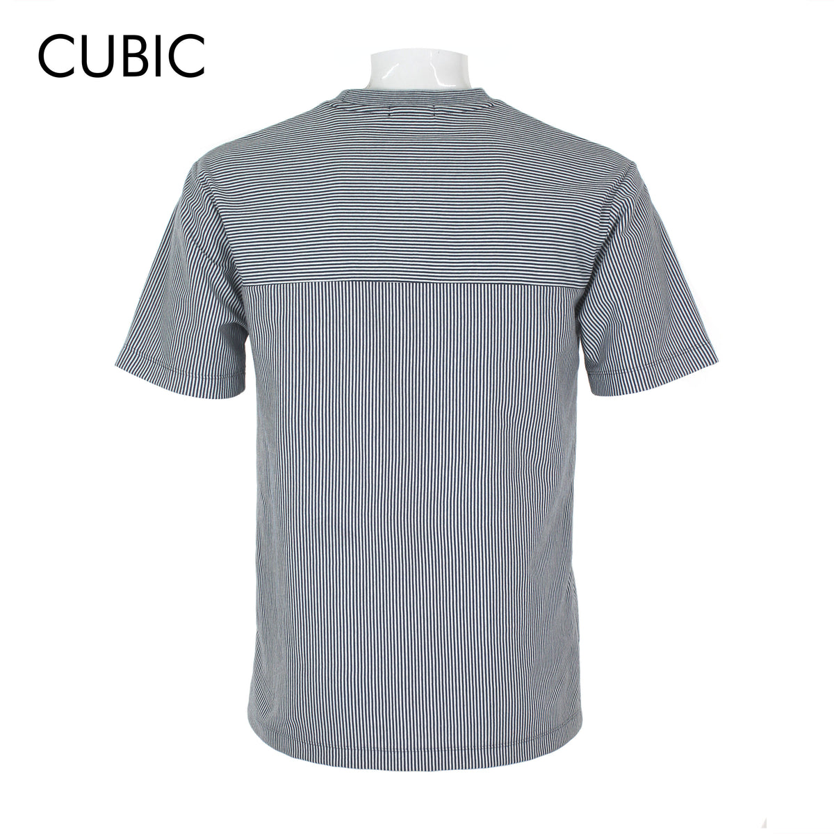 Cubic Men Stripes Round Neck Tees T-shirt Top Top for Men - CMS2620R