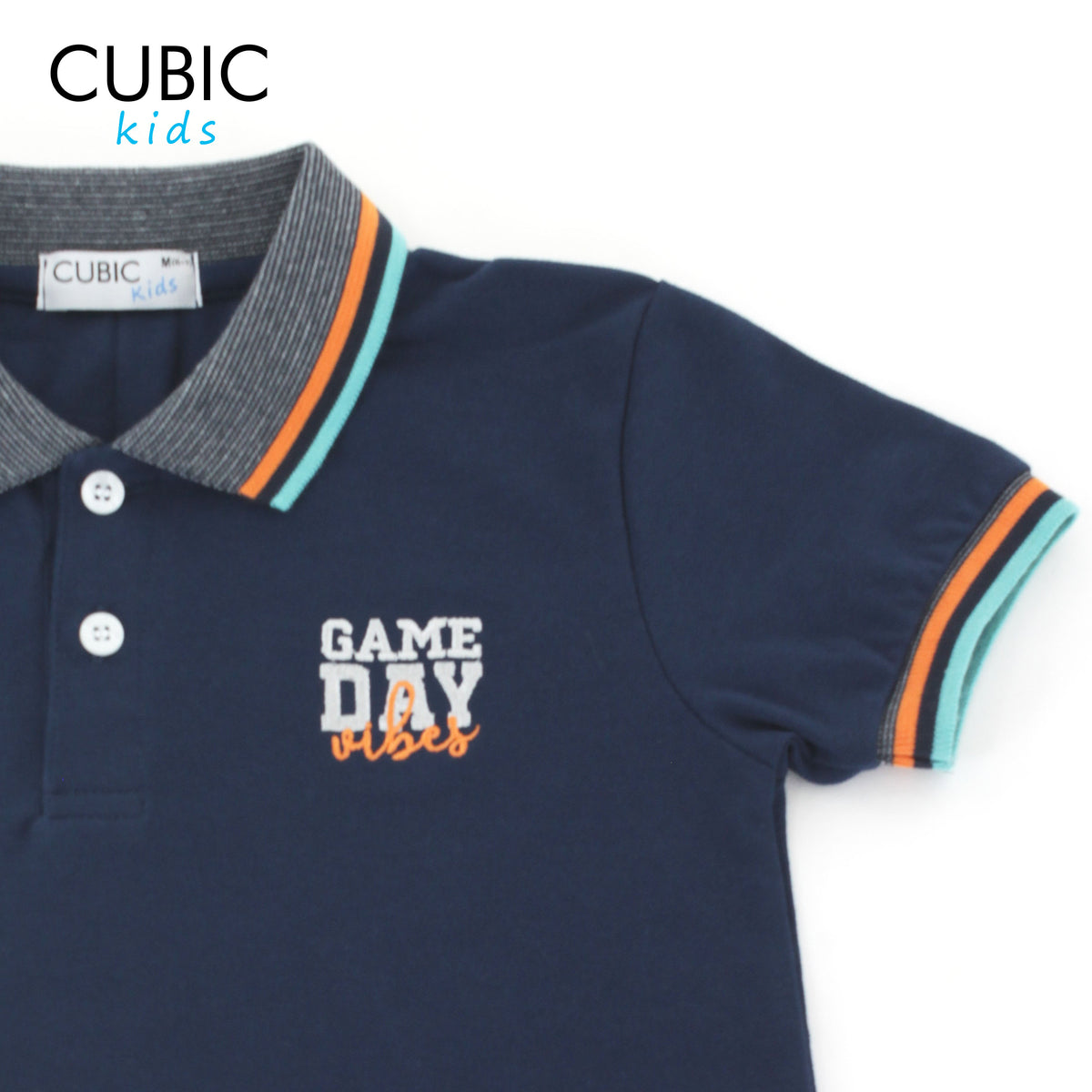 Cubic Boys Kids Pique Polo Shirt Polo-Shirt Collar Top Top for Boys - CKP2414H