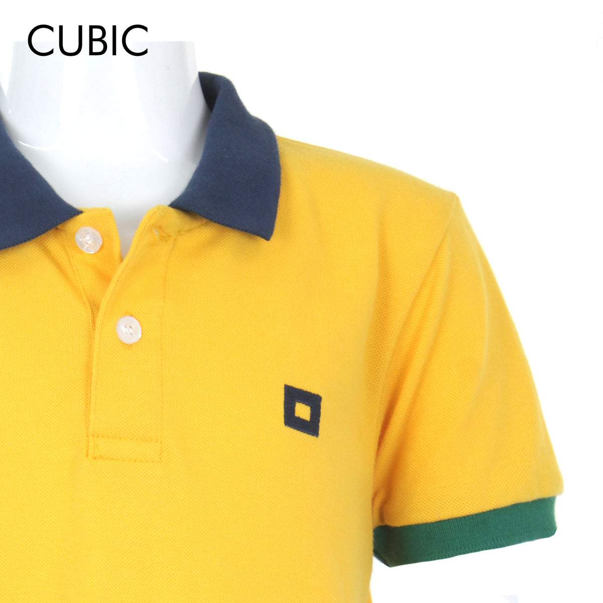 Cubic Boys Kids Pique Polo Shirt with Tipping Polo-Shirt Collar Top Top for Boys - CKP2411H
