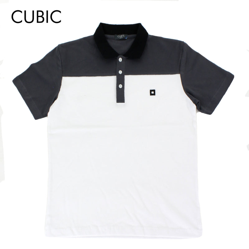 Cubic Mens Pique  Polo Shirt Polo-shirt Collar Top Top for Men - CMP2435H