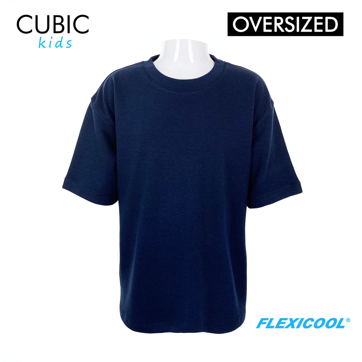 Cubic Boys Kids Plain Oversized Round Neck Shirt Top for Boys - CKJ2611R