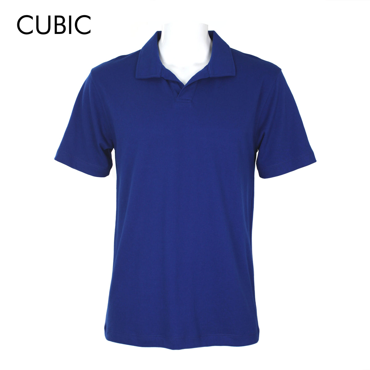 Cubic Mens Pique  Polo Shirt Polo-shirt Collar Top Top for Men - CMP2612H