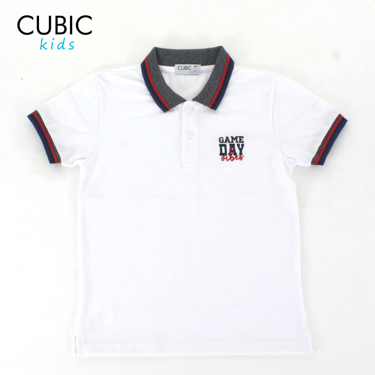 Cubic Boys Kids Pique Polo Shirt Polo-Shirt Collar Top Top for Boys - CKP2414H