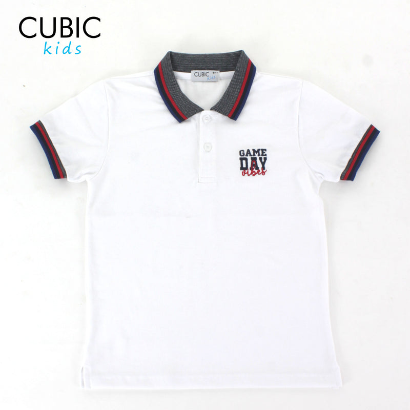 Cubic Boys Kids Pique Polo Shirt Polo-Shirt Collar Top Top for Boys - CKP2414H