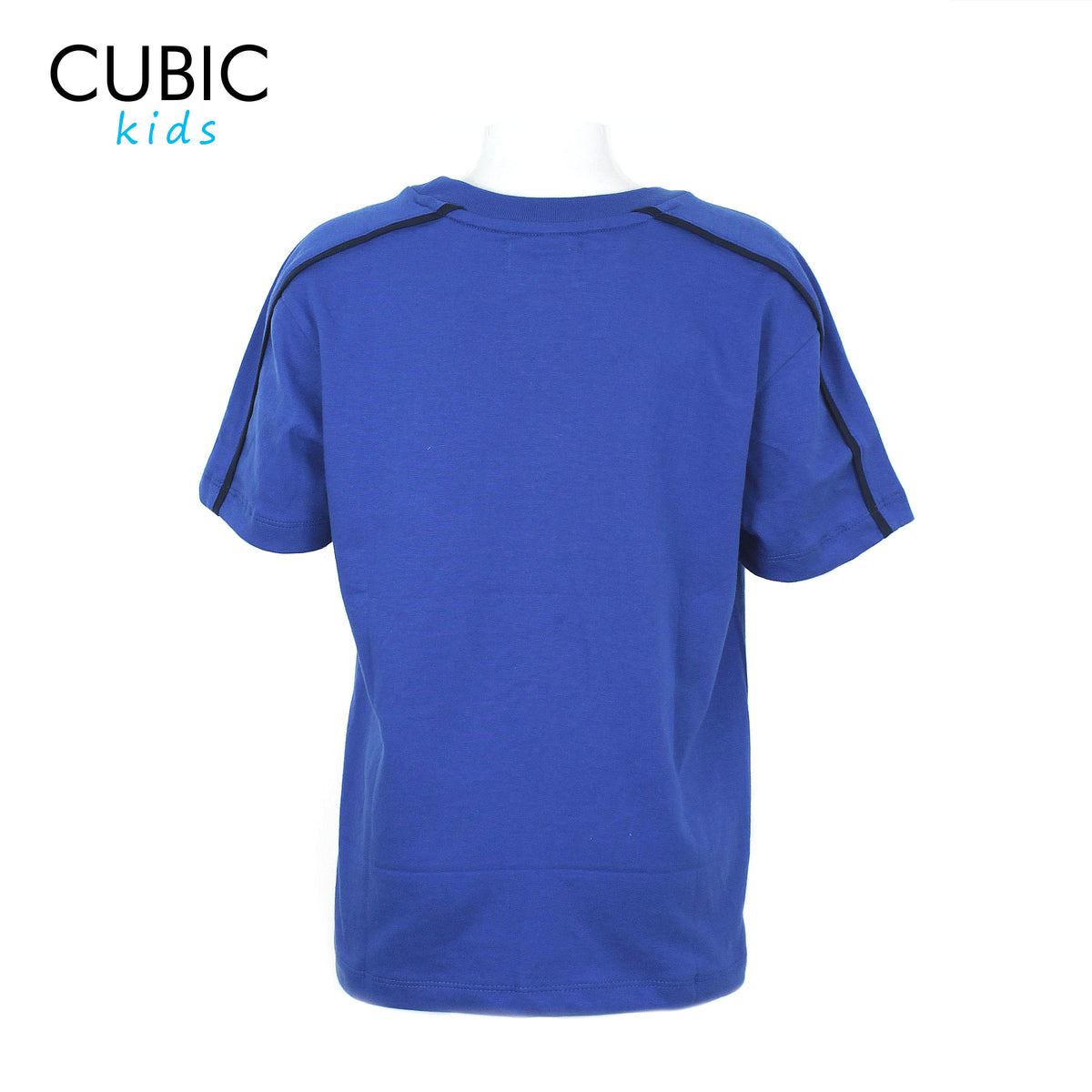 Cubic Boys Kids Plain Round Neck with Accent on Sleeve Shirt Top for Boys - CKJ2505R