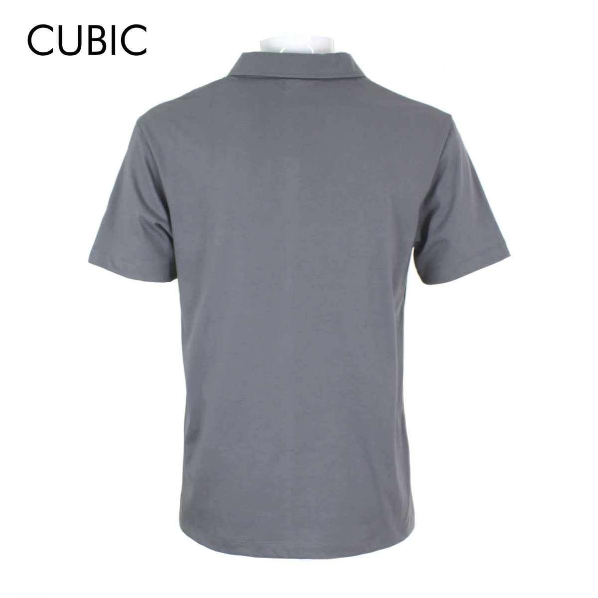 Cubic Mens Plain  Polo Shirt Polo-shirt Collar Top Top for Men - CMJ2506C