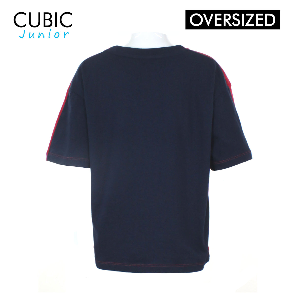 Cubic Boys Kids Oversized Round Neck with Flip Reverse Print Design Shirt Top for Boys - CKJ2507R