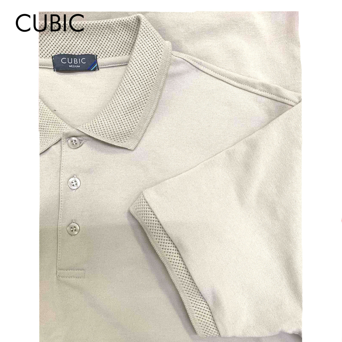 Cubic Mens Pique Polo Shirt Polo-shirt Collar Top Top for Men - CMP2611H