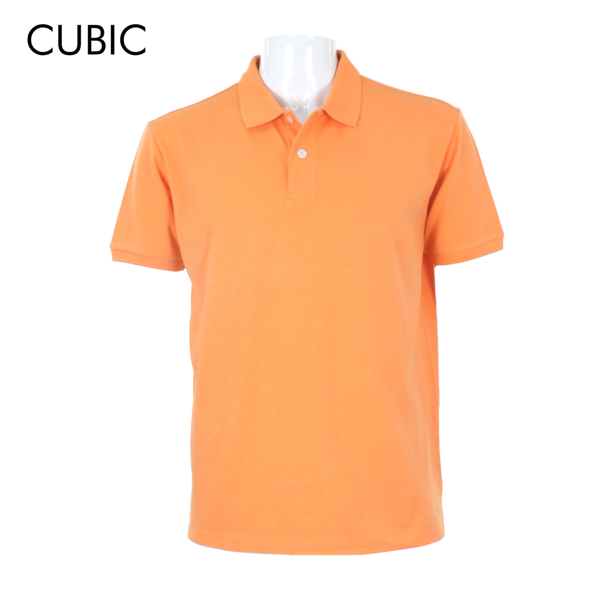 Cubic Men's Plain Basic Pique  Polo Shirt Polo-shirt Collar Top Top for Men - CMB-PS