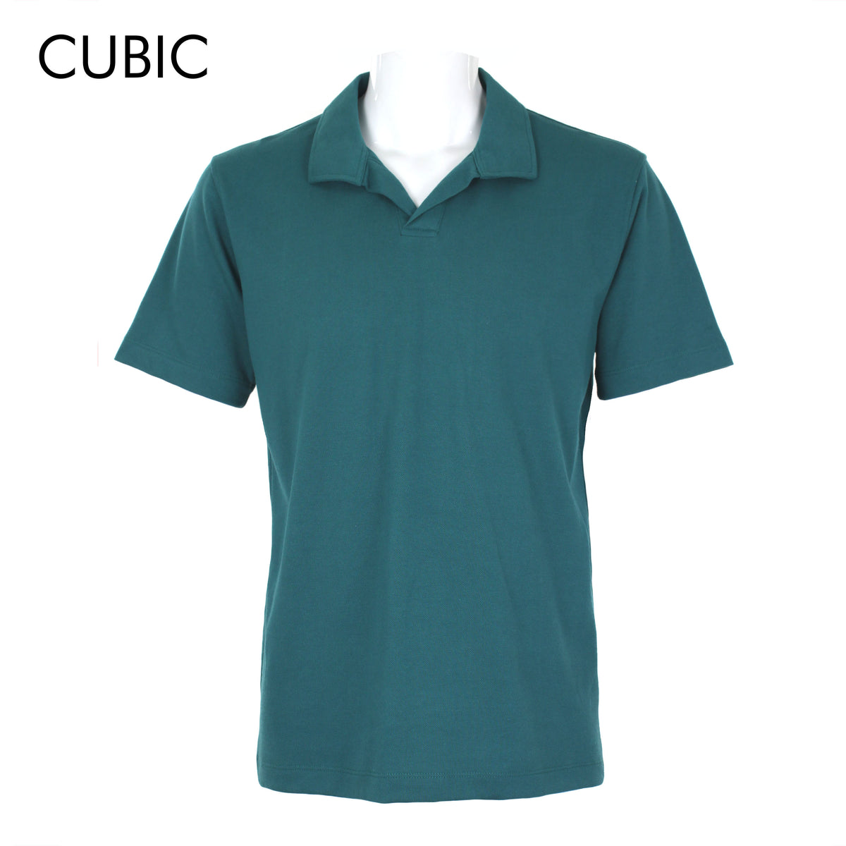 Cubic Mens Pique  Polo Shirt Polo-shirt Collar Top Top for Men - CMP2612H