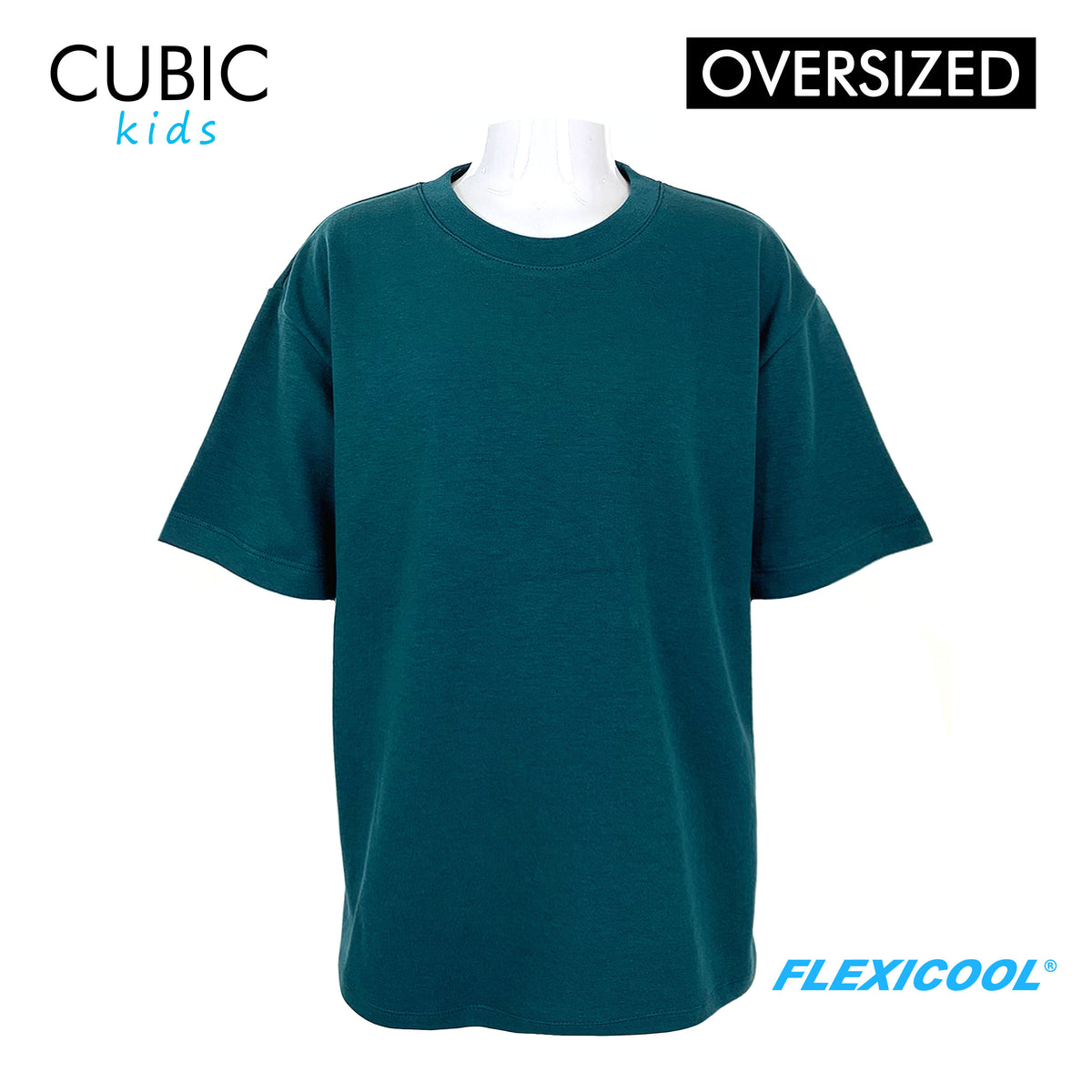 Cubic Boys Kids Plain Oversized Round Neck Shirt Top for Boys - CKJ2611R