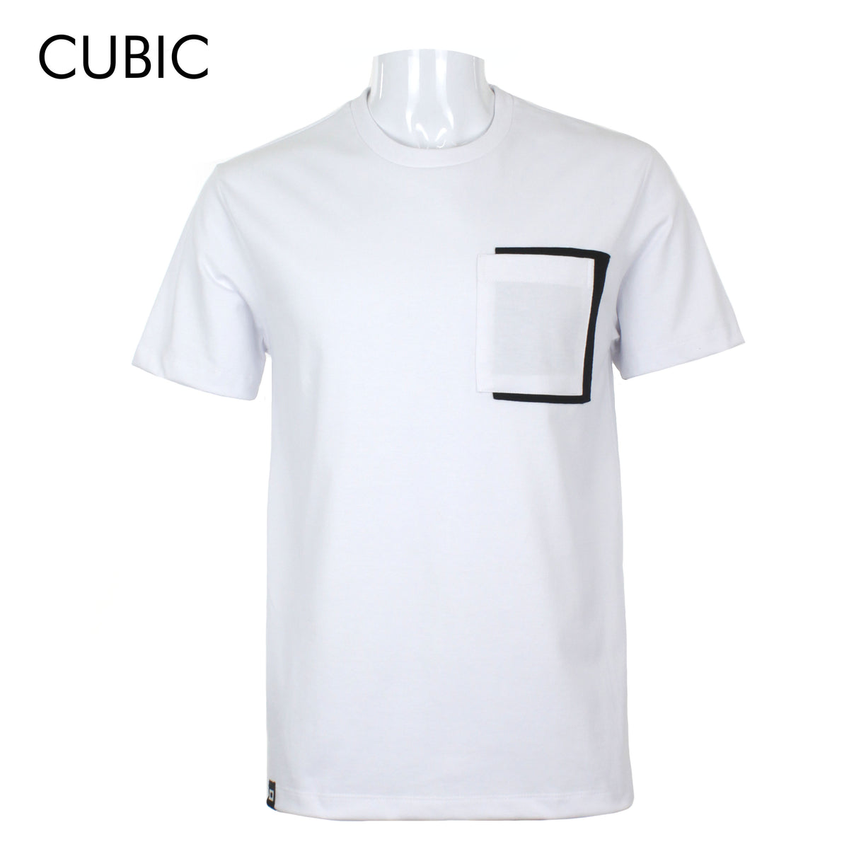 Cubic Mens Round Neck Tees T-Shirt Plain Shirt Top Top for Men - CMJ2343R