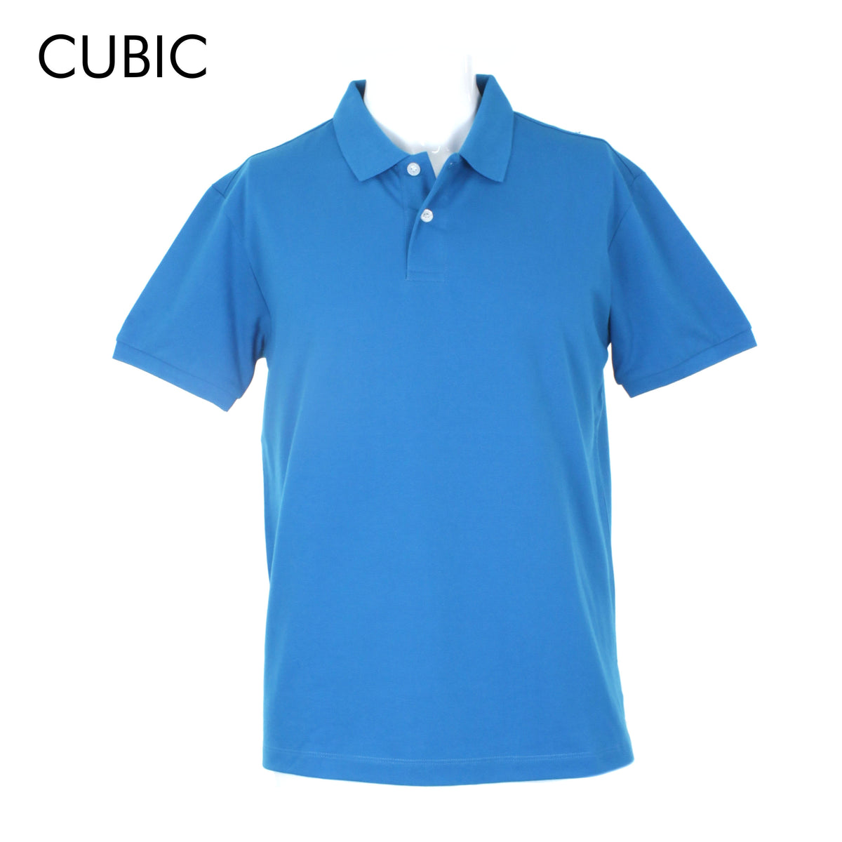 Cubic Men's Plain Basic Pique  Polo Shirt Polo-shirt Collar Top Top for Men - CMB-PS