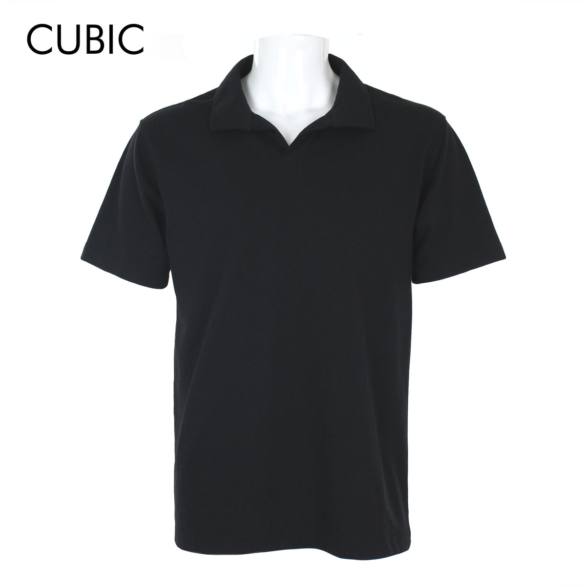 Cubic Mens Pique  Polo Shirt Polo-shirt Collar Top Top for Men - CMP2612H