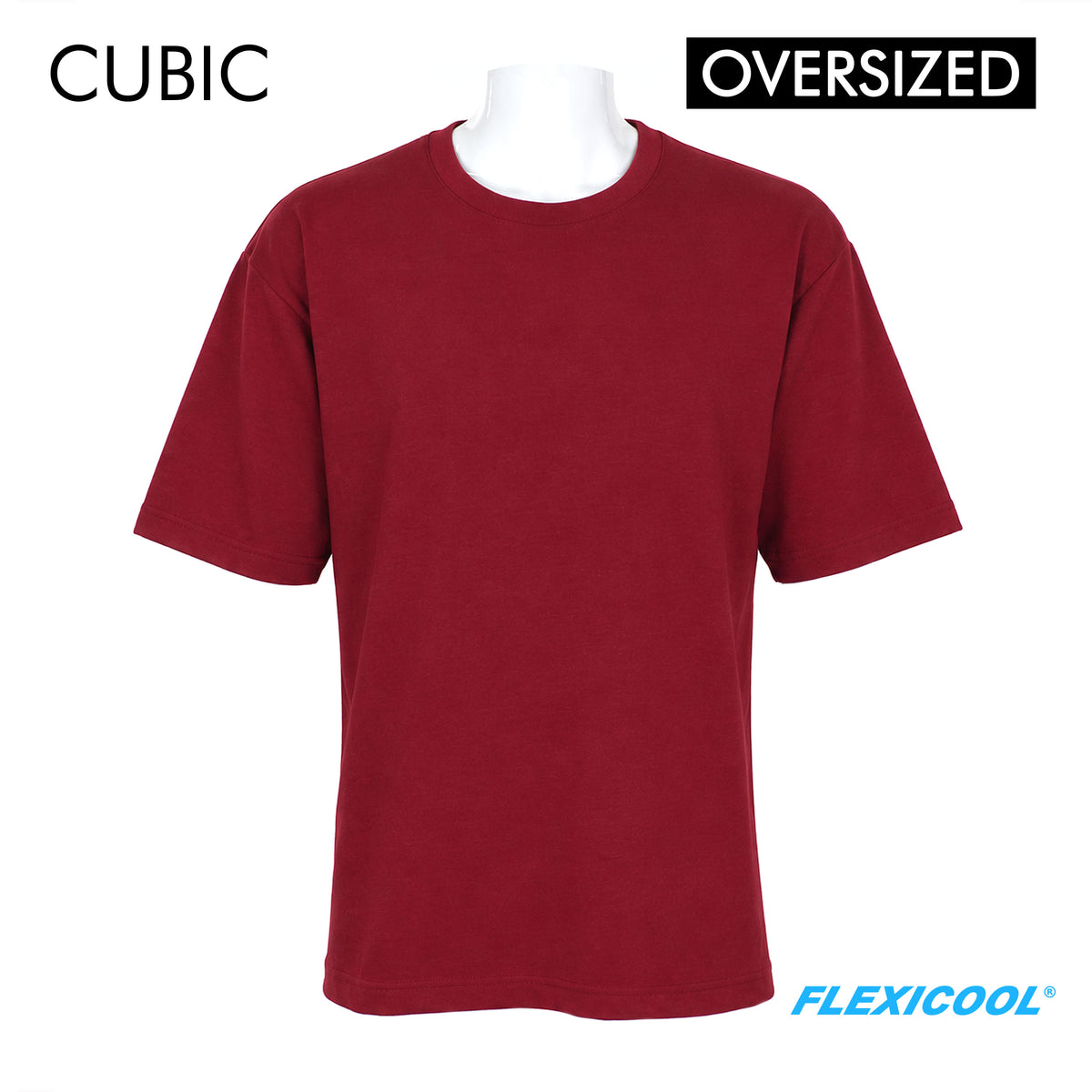 Cubic Men  Plain Oversized Shirt Tshirt Basic Tee T-Shirt  - CMBOS09R