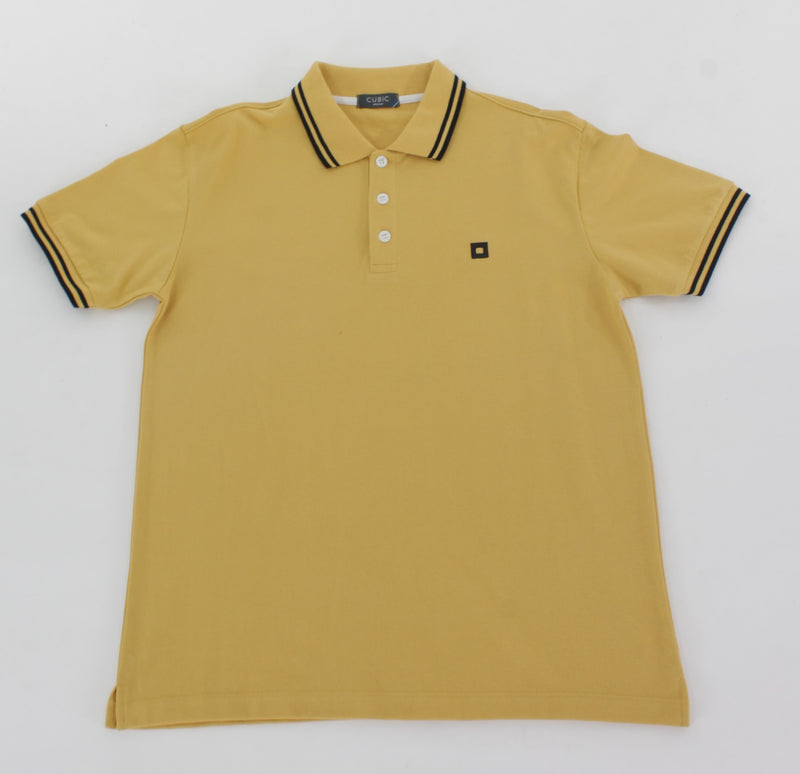 Cubic Mens Pique Polo Shirt Polo-shirt Collar Top Top for Men - CMP2423H